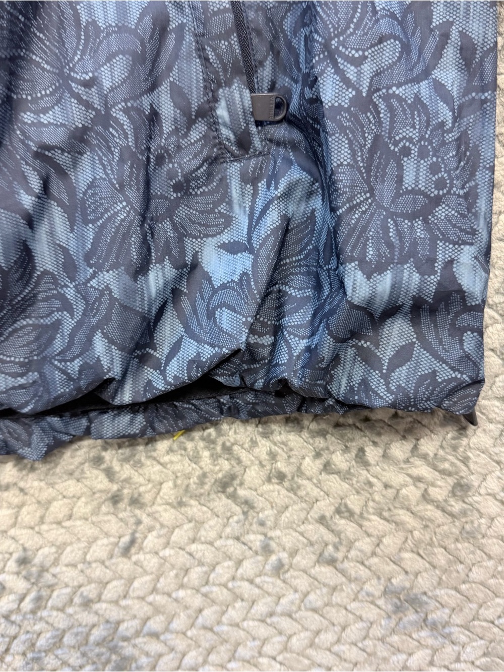 ATHLETA Sightseer Lace Jacket Women’s 2X Navy Black Floral Windbreaker Full Zip - Picture 7 of 14